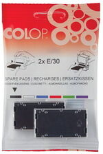 Colop Cassette d'encre de rechange E/2800, bleu, 2 pièces - Lot de 2 Noir