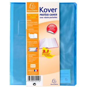 Exacompta Protège-cahier translucide Kover® - 17x22cm - Couleurs assorties - Lot de 60 - Publicité