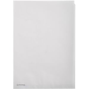 Exacompta Sachet de 50 pochettes coin papier 110g/m2 - A4 - Transparent blanc - Lot de 10 - Publicité