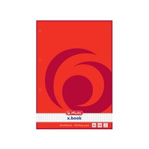 Herlitz Bloc de papier à lettres A4, 4 perforations - Lot de 5 - Publicité