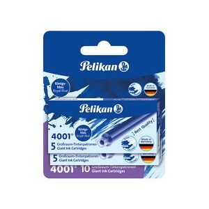 Pelikan Cartouches d'encre longues 4001 GTP/5/2/B, bleu - Lot de 4 - Publicité