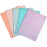 Protège-documents Exacompta Aquarel polypropylène A4 30 pochettes - 60 vues couleurs assorties - Lot de 5