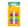 Marque-pages étroits plastique couleurs assorties Post-it - distributeur de 20 feuilles Argent