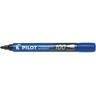 Pilot Marqueur permanent MARKER 100 pointe conique fine encre Bleu - Lot de 14