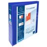 Exacompta Classeur personnalisable rigide 2 poches KreaCover - 4 anneaux en D 40mm - A4 maxi - Bleu - Lot de 10