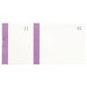 Exacompta Bloc vendeur à bande couleur 100 feuillets double numérotage - Format 6 ,6x13,5 cm - Violet - Lot de 50 Couleurs assorties