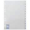 esselte Intercalaires en plastique, chiffres, A4, 1-12 - Lot de 10