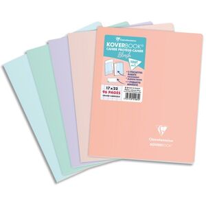 Clairefontaine Cahier Koverbook BLUSH piqué PP bicolore opaque 17x22cm 96p