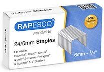 Rapesco Agrafes 24/8, 1.000 pièces, galvanisé - Lot de 25 Rapesco Agrafes 24/8, 1.000 pièces, galvanisé - Lot de 25