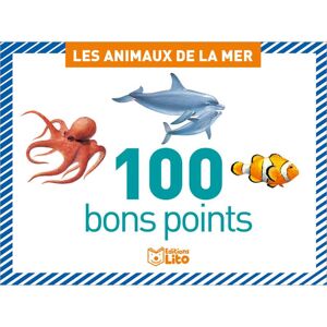 Lito diffusion Boîte de 100 bons points thème les animaux de la mer - Lot de 3