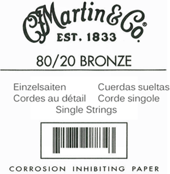 MARTIN 030 CORDE FOLK BRONZE 80/20 .030