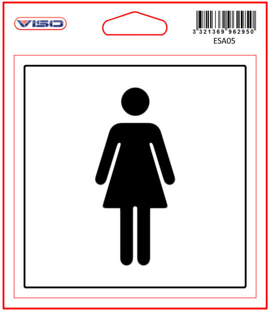 Norauto 1 Sticker Autocollant Viso Toilettes Femmes