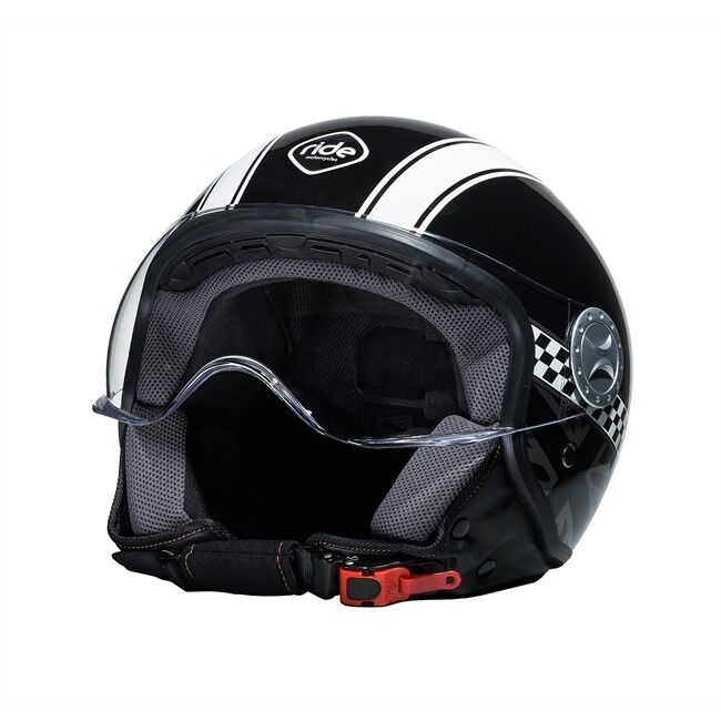 Ride Casque Jet Ride 701 Damier Noir Taille M