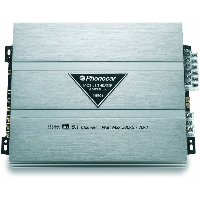Phonocar Amplificateur 4x100w + 1x35w Phonocar Ph501 Phonocar Amplificateur 4x100w + 1x35w Phonocar Ph501