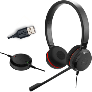 Jabra GN Jabra Evolve 20 USB UC Duo Edition Speciale  - Casque  Casque PC-Mac  Connexion USB