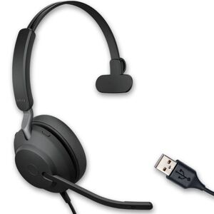 Jabra GN Jabra Evolve2 40 USB-A Mono - Version Microsoft Teams  - Casque  Casque PC-Mac  Connexion USB