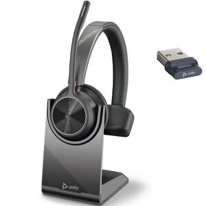 Plantronics Poly Voyager 4310 USB-A MS + Socle - Casque  Casque PC-Mac  Connexion sans fil (usage pro)