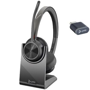 Plantronics Poly Voyager 4320 USB-C Microsoft Teams + Socle de charge - Casque  Casque PC-Mac