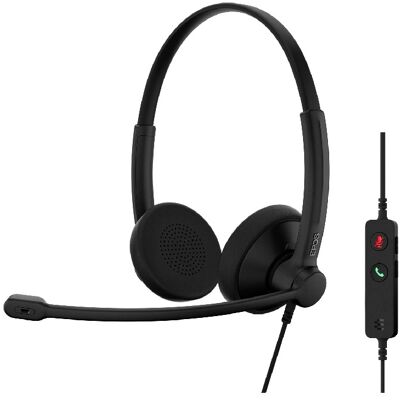 EPOS IMPACT 100 UC Duo USB-C+A Casque PC ultra-léger avec double connexion USB-A/C, son professionnel, commandes intuitives et confort total pour - Publicité EPOS IMPACT 100 UC Duo USB-C+A Casque PC ultra-léger avec double connexion USB-A/C, son professionnel, commandes intuitives et confort total pour - Publicité