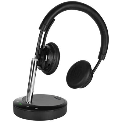 Cleyver DECT Office Duo Casque DECT sans fil stéréo pour téléphone de bureau - Publicité Cleyver DECT Office Duo Casque DECT sans fil stéréo pour téléphone de bureau - Publicité