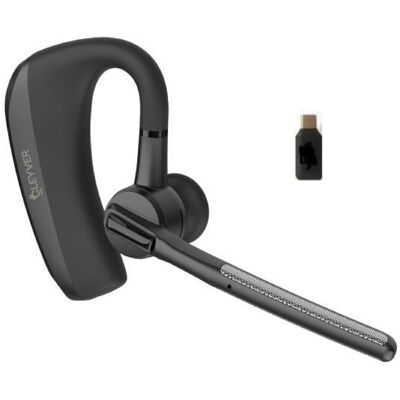 Cleyver Nomad Earpiece UC Oreillette Bluetooth multipoint avec 2 micros ENC, longue autonomie et portée de 30m, idéale pour appeler partout, sans - Publicité Cleyver Nomad Earpiece UC Oreillette Bluetooth multipoint avec 2 micros ENC, longue autonomie et portée de 30m, idéale pour appeler partout, sans - Publicité