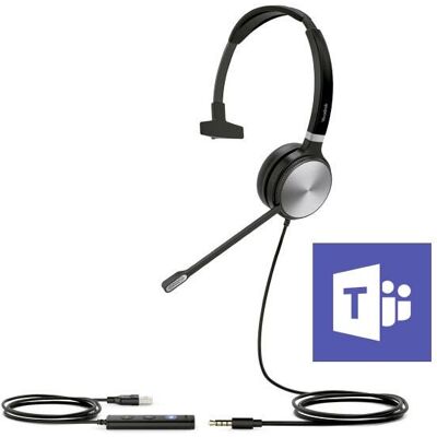Yealink - UH36 Mono Teams Casque USB/Jack optimisé Microsoft Teams - Publicité Yealink - UH36 Mono Teams Casque USB/Jack optimisé Microsoft Teams - Publicité