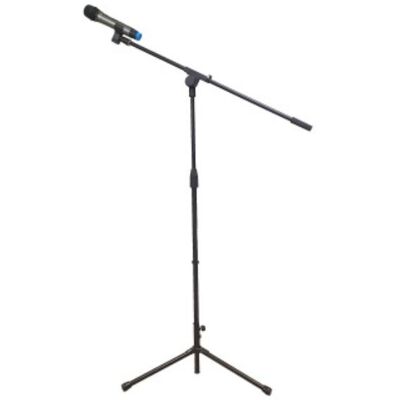 Rondson K318 Pied de micro Pied de micro robuste en acier noir, avec perche orientable et télescopique pour un positionnement flexible dans le cadre - Publicité Rondson K318 Pied de micro Pied de micro robuste en acier noir, avec perche orientable et télescopique pour un positionnement flexible dans le cadre - Publicité