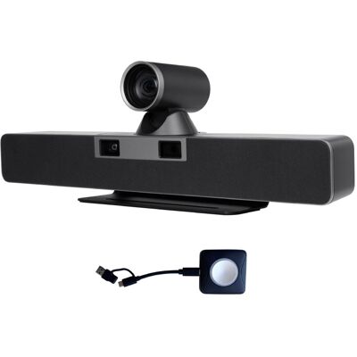 Cleyver Large Room DUALBAR PTZ Barre de visioconférence tout-en-un conçue pour les grandes salles, avec double caméra 4K, fonctions IA de cadrage, son - Publicité Cleyver Large Room DUALBAR PTZ Barre de visioconférence tout-en-un conçue pour les grandes salles, avec double caméra 4K, fonctions IA de cadrage, son - Publicité