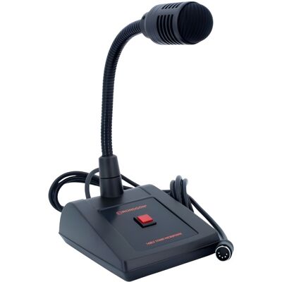Rondson pupitre microphone Din 5 broches Microphone dynamique de bureau avec col de cygne flexible, bouton poussoir et sortie DIN 5. Publicité Rondson pupitre microphone Din 5 broches Microphone dynamique de bureau avec col de cygne flexible, bouton poussoir et sortie DIN 5. Publicité