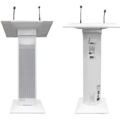 Rondson pupitre amplifié CSV-540R/U-899H Pupitre 100W avec micro et haut parleur intégré - spécial discours et intervention en conférence, - Publicité Rondson pupitre amplifié CSV-540R/U-899H Pupitre 100W avec micro et haut parleur intégré - spécial discours et intervention en conférence, - Publicité