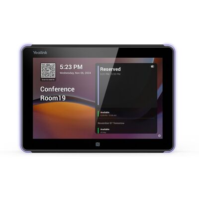 Yealink RoomPanel E2 Écran tout-en-un 8" Android 13 avec barre d’état LED, commande tactile et RFID/NFC pour la gestion des réservations de salle de - Publicité Yealink RoomPanel E2 Écran tout-en-un 8" Android 13 avec barre d’état LED, commande tactile et RFID/NFC pour la gestion des réservations de salle de - Publicité