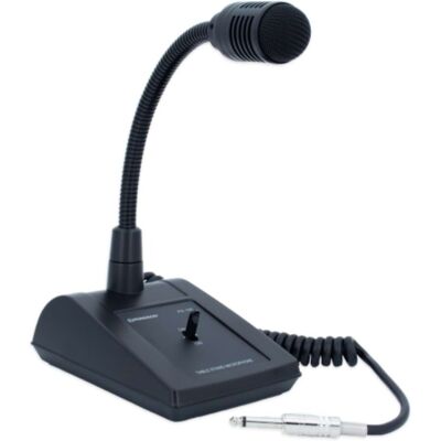 Rondson pupitre microphone Jack 6,35mm Microphone de bureau professionnel avec col de cygne et connexion Jack 6,35mm asymétrique. Publicité Rondson pupitre microphone Jack 6,35mm Microphone de bureau professionnel avec col de cygne et connexion Jack 6,35mm asymétrique. Publicité