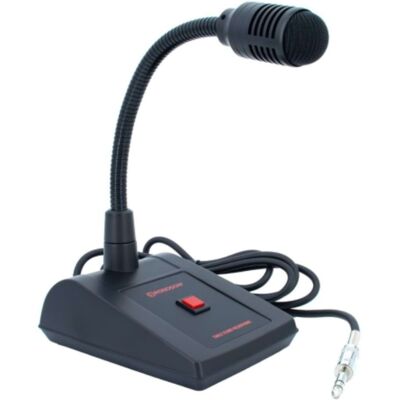 Rondson pupitre microphone Jack stéréo Microphone d'appel dynamique avec col de cygne flexible et connexion Jack stéréo symétrique. Publicité Rondson pupitre microphone Jack stéréo Microphone d'appel dynamique avec col de cygne flexible et connexion Jack stéréo symétrique. Publicité