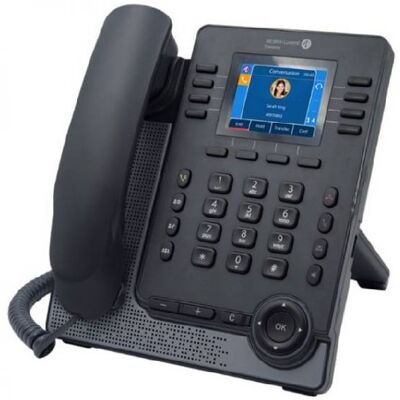 Alcatel Lucent Myriad M5s DeskPhone Téléphone SIP avec écran couleur 2,8", audio HD, mains libres et connectique USB-A/USB-C. Publicité Alcatel Lucent Myriad M5s DeskPhone Téléphone SIP avec écran couleur 2,8", audio HD, mains libres et connectique USB-A/USB-C. Publicité