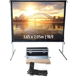 Kimex 046-1017 Écran de projection 3,65 m Écran mobile 3,65 m avec cadre pliable et projection 4K, idéal pour événements et présentations. Publicité Kimex 046-1017 Écran de projection 3,65 m Écran mobile 3,65 m avec cadre pliable et projection 4K, idéal pour événements et présentations. Publicité