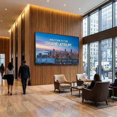 Sharp MultiSync E869 Écran 4K UHD 86'' Écran professionnel 4K UHD de 86 pouces avec dalle IPS antireflet, lecteur multimédia intégré et fonctionnement - Publicité Sharp MultiSync E869 Écran 4K UHD 86'' Écran professionnel 4K UHD de 86 pouces avec dalle IPS antireflet, lecteur multimédia intégré et fonctionnement - Publicité