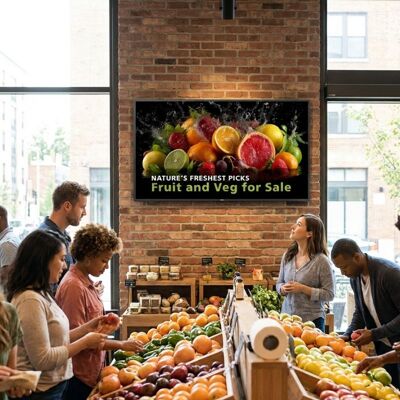 Philips 32BDL5050D Écran intérieur 24/7 Écran professionnel de 32'' pour l'affichage numérique, avec Android 14, luminosité de 500 cd/m² et - Publicité Philips 32BDL5050D Écran intérieur 24/7 Écran professionnel de 32'' pour l'affichage numérique, avec Android 14, luminosité de 500 cd/m² et - Publicité