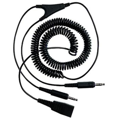 Jabra Cordon QD/double Jack 3.5 mm Accessoires Cordon Jabra GN Etiro QD double Jack pour PC - Publicité Jabra Cordon QD/double Jack 3.5 mm Accessoires Cordon Jabra GN Etiro QD double Jack pour PC - Publicité