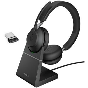 Jabra GN Jabra Evolve2 65 USB-C Stereo UC + Socle de charge - Casque  Casque PC-Mac  Connexion sans fil (usage pro)