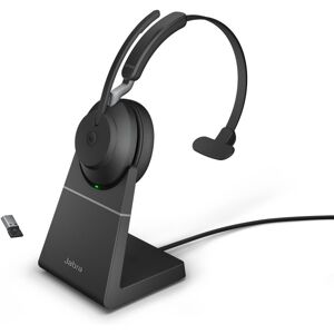 Jabra GN Jabra Evolve2 65 USB-A Mono MS + Socle de charge  - Casque  Casque PC-Mac  Connexion sans fil (usage pro)