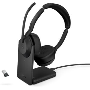 Jabra GN Jabra Evolve2 55 Stereo MS + Dongle USB-A Link380 & Socle - Casque  Casque PC-Mac