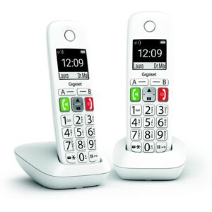 Siemens Gigaset E-290 DUO Blanc - Telephone sans fil  Telephone DECT avec repondeur  1 combine