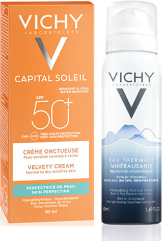 Crème Onctueuse SPF50+ Eau Thermale Offerte Capital Soleil Vichy 50ml