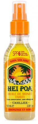 Hei Poa Spray Monoï Vanillier SPF6 Hei Poa 100 ml Hei Poa Spray Monoï Vanillier SPF6 Hei Poa 100 ml