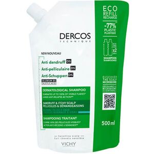 Recharge Shampooing Anti-pelliculaire Cheveux Gras Vichy Dercos 500ml