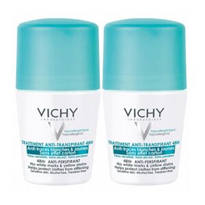 Déodorant Anti-Transpirant Anti-Traces 48h Vichy x2 - Publicité