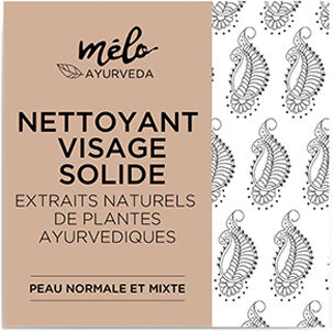 Melo Ayurveda Nettoyant Solide Visage Peaux Normales et Mixtes Mélo Ayurveda