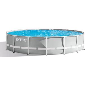 Intex Piscine tubulaire Prism Frame - Ronde - Ø 4,57 m x 1,07 m - Intex - Piscine tubulaire