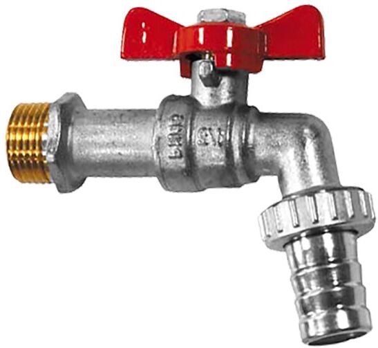 Sferaco Vanne et robinet laiton - Robinet de puisage laiton nickelé - Manette papillon - 3/4 Sferaco Vanne et robinet laiton - Robinet de puisage laiton nickelé - Manette papillon - 3/4