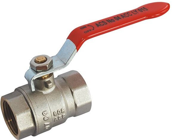 Générique Vanne et robinet laiton - Vanne à sphère laiton - Poignée rouge - FF 1 Générique Vanne et robinet laiton - Vanne à sphère laiton - Poignée rouge - FF 1